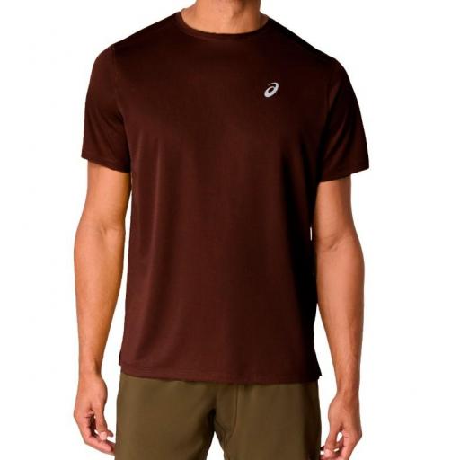 Camiseta Asics Core SS Top Granate Oscuro
