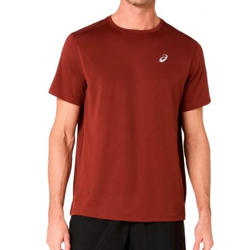 Camiseta Asics Core SS Top Burdeos