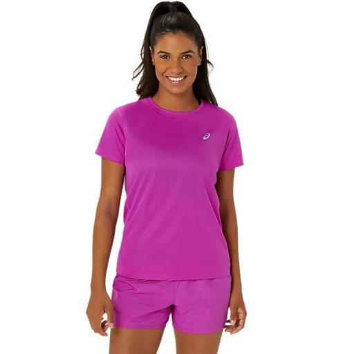 Camiseta Asics Core SS Top Mujer Morado [0]