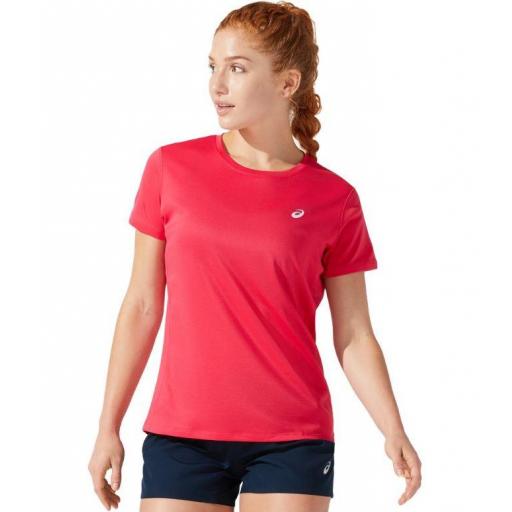 Camiseta Asics Core SS Top Mujer Rosa