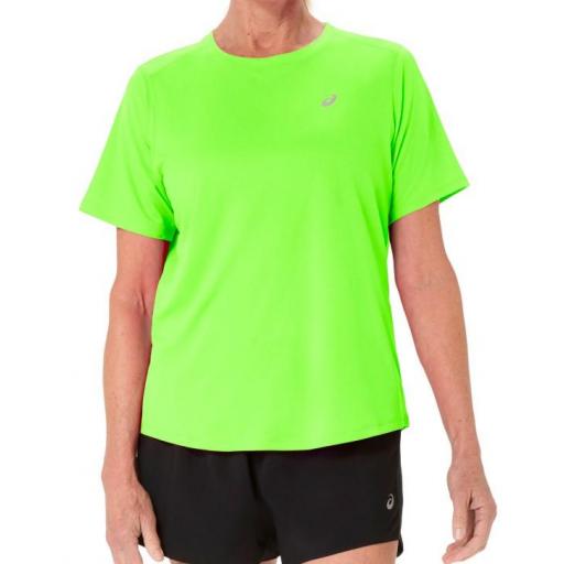 Camiseta Asics Core SS Top Mujer Verde Flúor [0]
