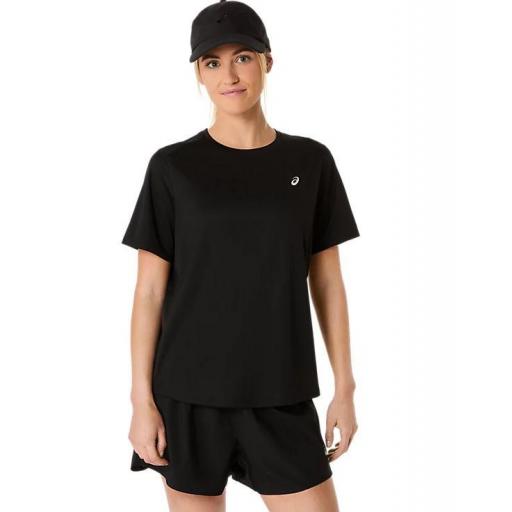 Camiseta Asics Core SS Top Mujer Negro [0]