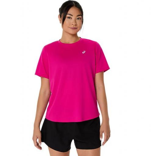 Camiseta Asics Core SS Top Rosa Rave