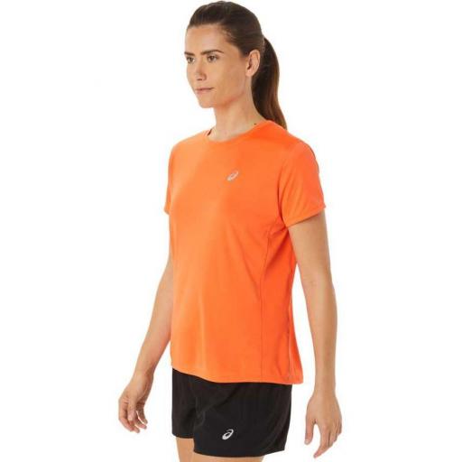 Camiseta Asics Core SS Top Mujer Naranja [1]