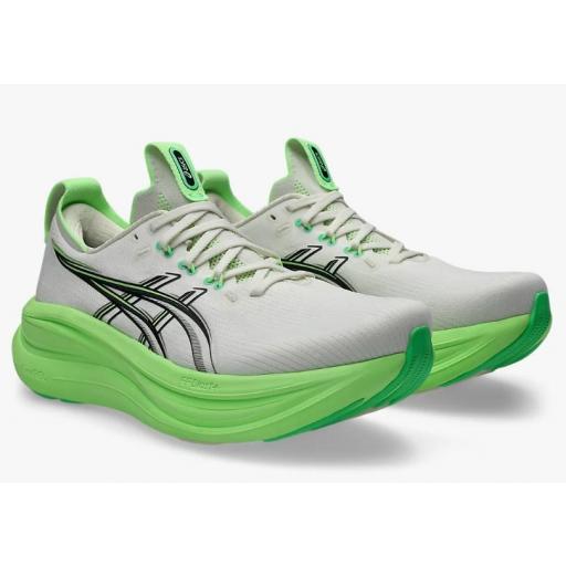Zapatillas Asics Gel-Nimbus 28 Blanco Crema/Verde [1]