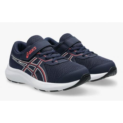 Zapatillas Asics Contend 9 PS Velcro Azul/Rojo [1]