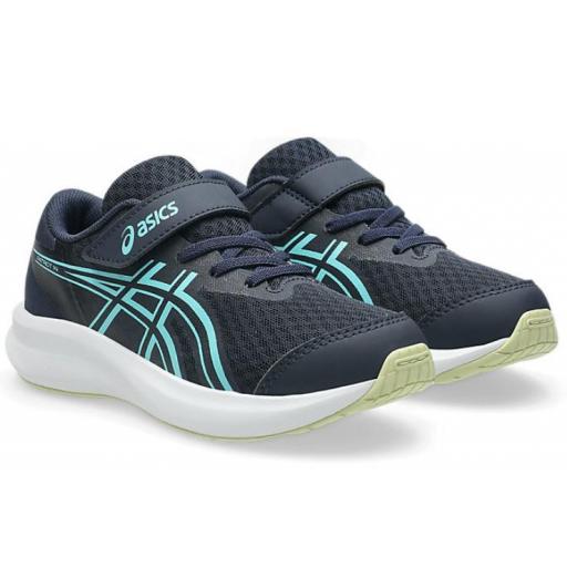 Zapatillas Asics Patriot 14 PS Velcro Azul Marino/Celeste [1]