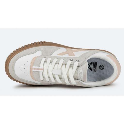 Zapatillas Munich Mina 04 Blanco/Beige/Marrón/Rosa [2]