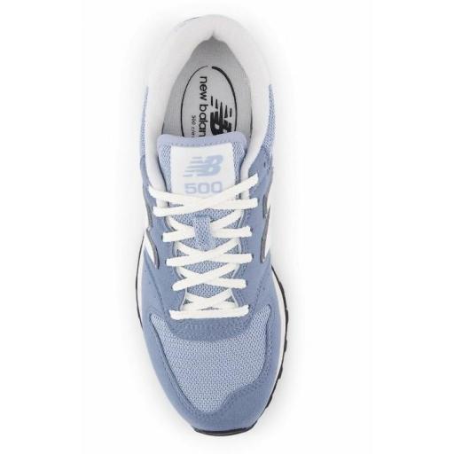 Zapatillas New Balance 500 Mujer Azul/Celeste [2]