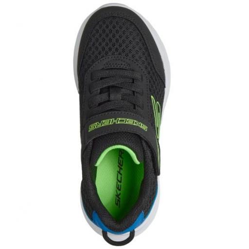 Zapatillas Skechers Go Run 400 v2 Velcro Negro/Azul [2]