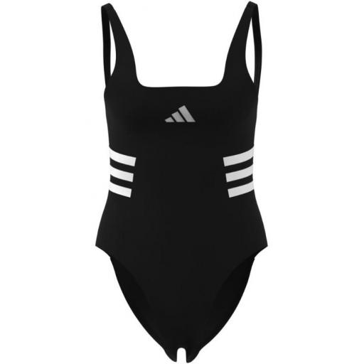 Bañador Adidas 3S U Back Suit Negro