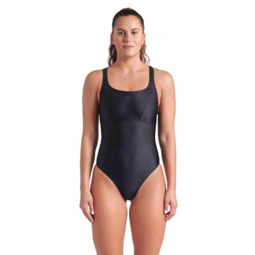 Bañador Natación Arena Solid Swimsuit Control Pro Negro [0]