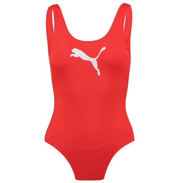 Bañador Puma Swim Classic Mujer Rojo/Blanco