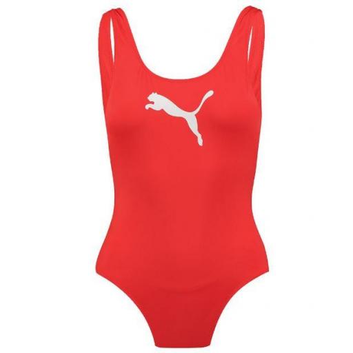 Bañador Puma Swim Classic Mujer Rojo/Blanco [0]