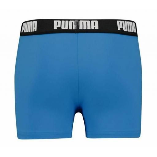 Bañador Puma Swim Boys Logo Trunk Boxer Azul [1]