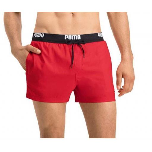 Bañador Puma Swim Men Logo Short Rojo [2]