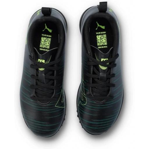Bota Fútbol Puma Future 8 Play Turf Jr Negro/Verde [3]