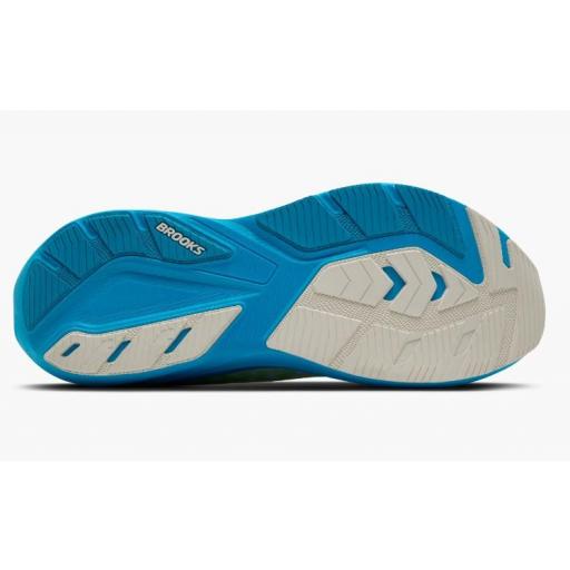 Zapatillas Brooks Ghost Amp Blanco/Azul/Verde [4]