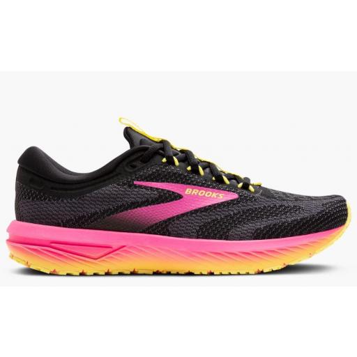 Zapatillas Brooks Revel 7 Negro/Rosa/Amarillo [0]