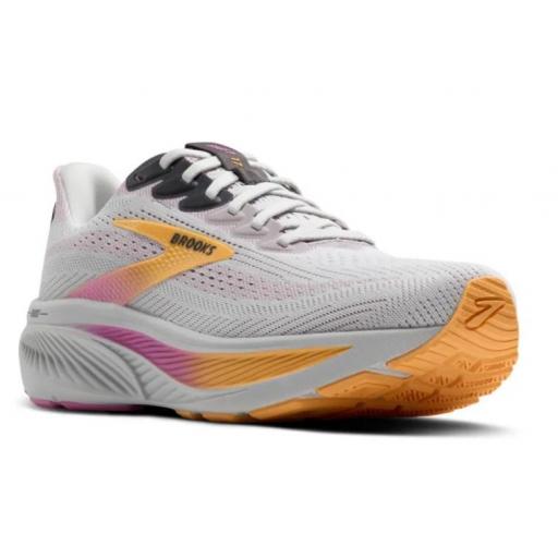Zapatillas Brooks Ghost 17 Mujer Gris/Naranja [1]