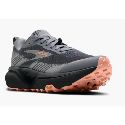 Zapatillas Brooks Cascadia 20 Mujer Gris/Melocotón [1]