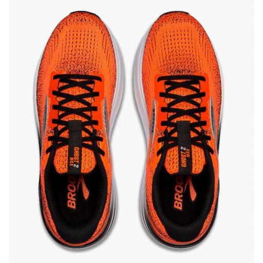 Zapatillas Brooks Ghost Max 2 Naranja/Negro [2]