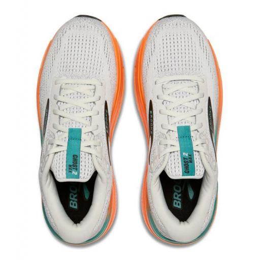 Zapatillas Brooks Ghost Max 2 Gris/Naranja [2]