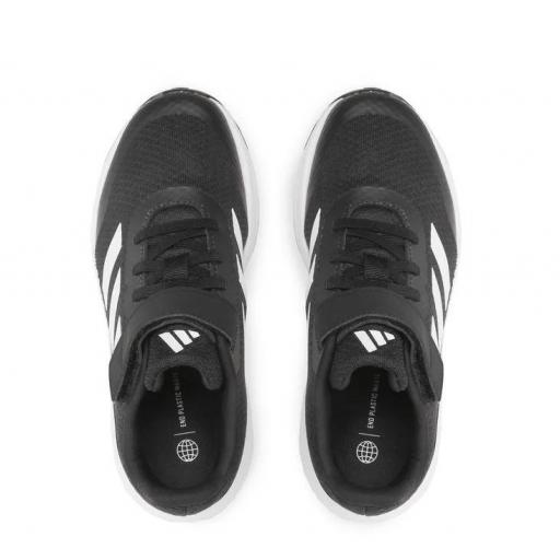 Zapatillas Adidas Runfalcon 3.0 EL Velcro Niños Negro/Blanco [2]
