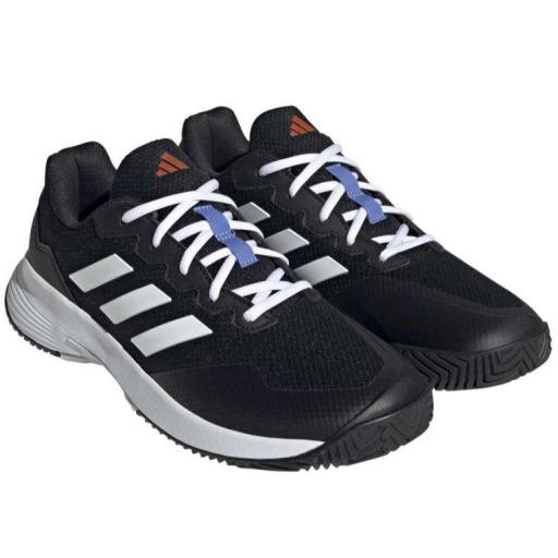Zapatillas Adidas Gamecourt 2 M Padel/Tenis Negro/Blanco [1]