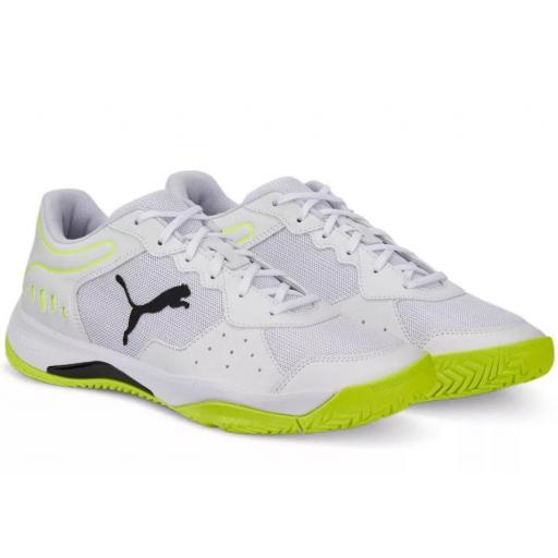 Zapatillas Puma Solarsmash RCT Pádel Blanco/Amarillo [1]