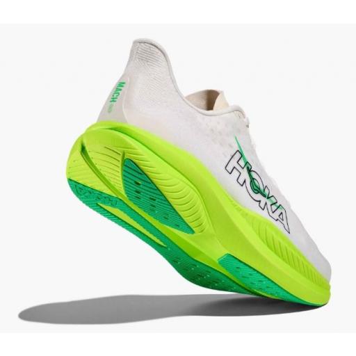 Zapatillas HOKA M Mach 6 Blanco/Verde [2]