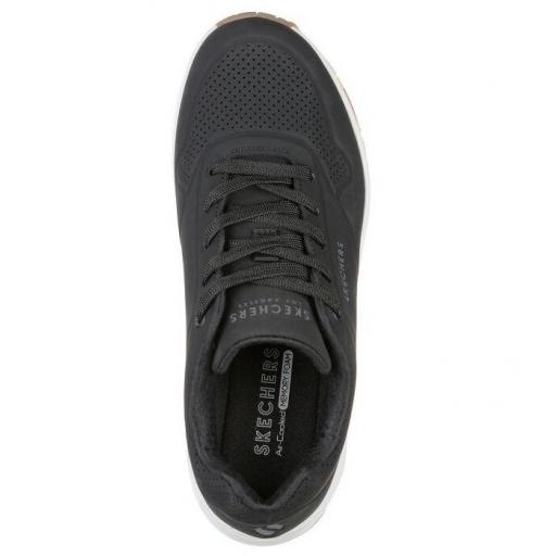 Zapatillas Skechers UNO-Stand On Air Mujer Negro [2]