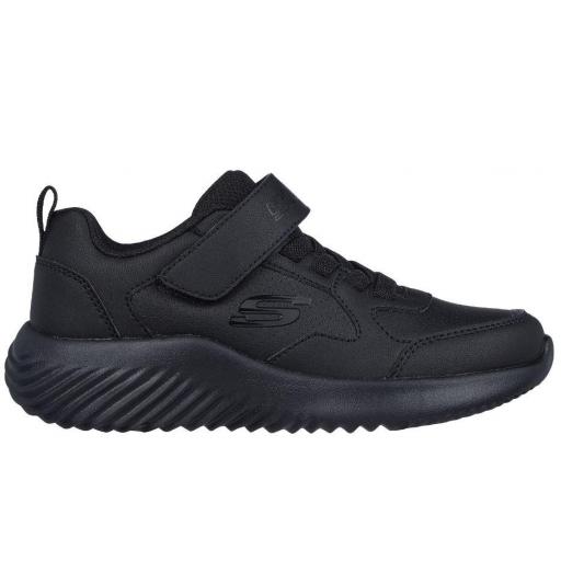 Zapatillas Skechers Bounder - Power Study Velcro Negra Entera [0]