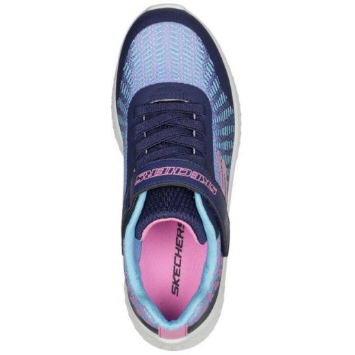 Zapatillas Skechers Microspec-Disco Dreaming Velcro Azul/Rosa [2]