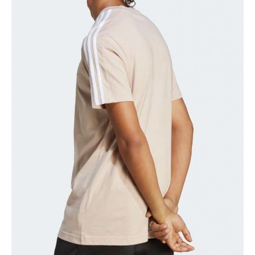 Camiseta Adidas Single Jersey 3 Bandas Beige [3]