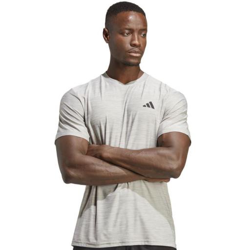 Camiseta Adidas Training Essentials Stretch Gris [1]
