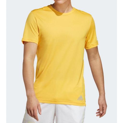 Camiseta Adidas Run It Tee Amarilla [1]