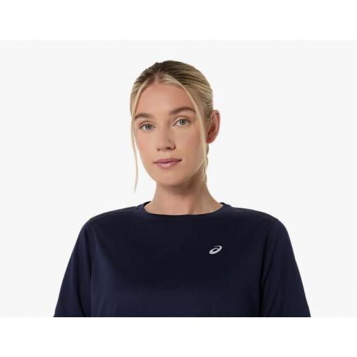 Camiseta Asics Core SS Top Mujer Azul Marino [2]