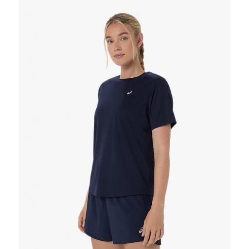 Camiseta Asics Core SS Top Mujer Azul Marino [1]