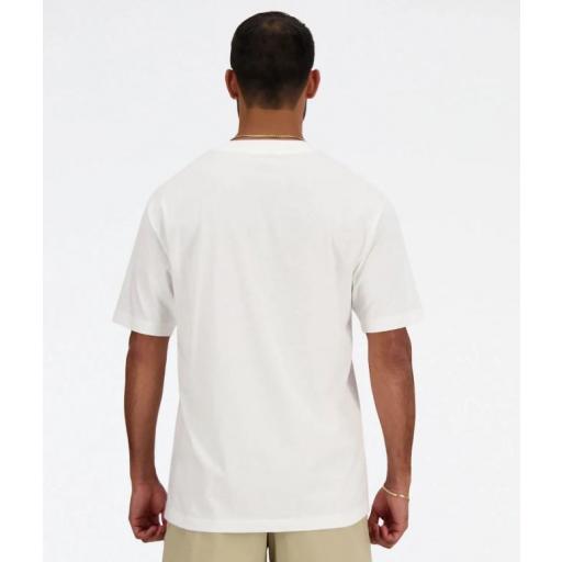 Camiseta New Balance Sport Essentials Algodón Blanca [3]