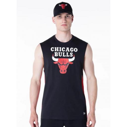 Camiseta Tirantes New Era Chicago Bulls Negro/Rojo [0]