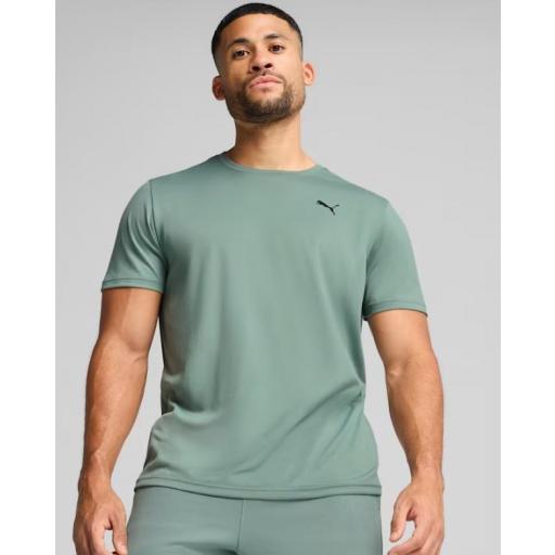 Camiseta Puma TAD ESS Solid Cat Verde [1]