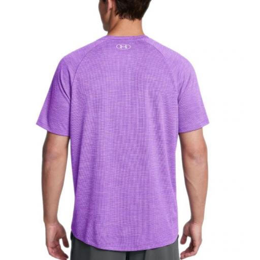 Camiseta Under Armour Tech Textured SS Morada [2]