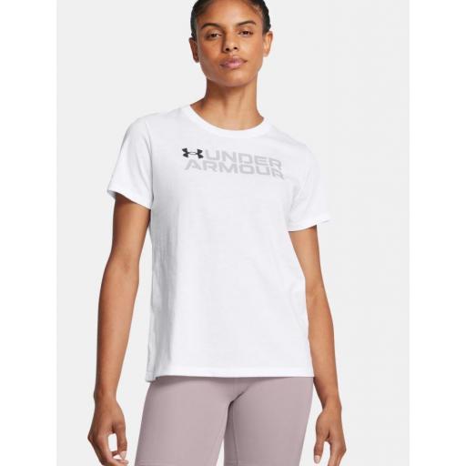 Camiseta Under Armour Big Logo Pack Mujer Blanco [1]