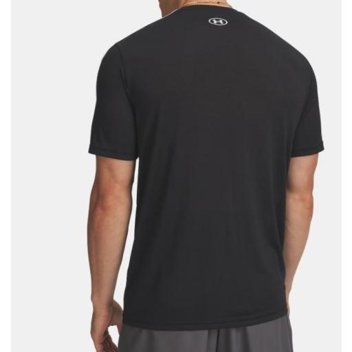 Camiseta Under Armour Tech Taping SS Negro/Blanco [2]
