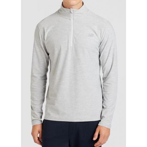 Camiseta Manga Larga New Balance Space Dye Gris [0]
