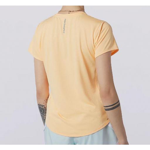 Camiseta New Balance Accelerate SS Mujer Naranja Mango [2]