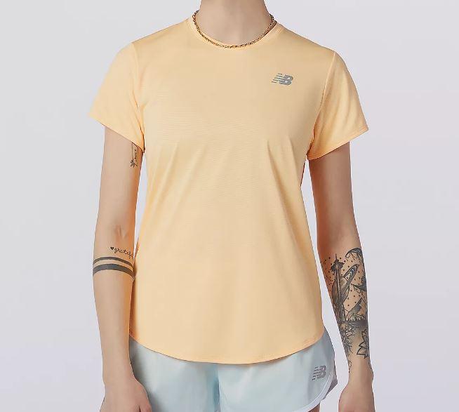 Camiseta New Balance Accelerate SS Mujer Naranja Mango