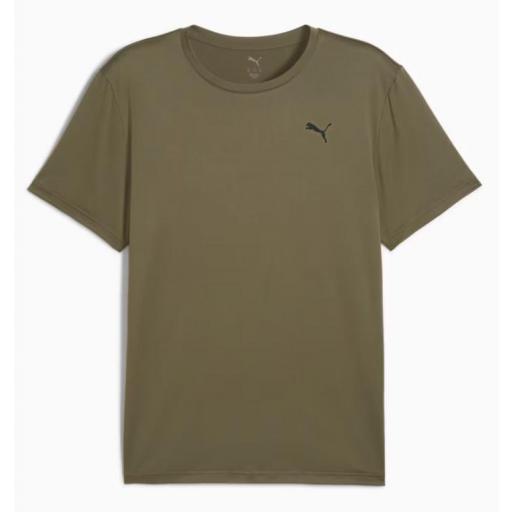 Camiseta Puma Tad Essentials Verde Oliva
