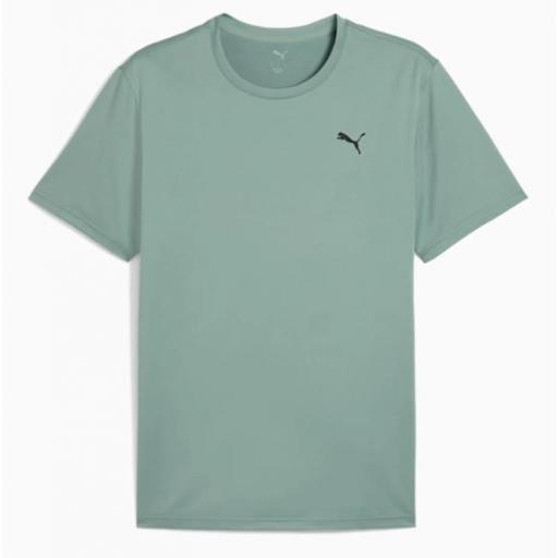 Camiseta Puma TAD ESS Solid Cat Verde